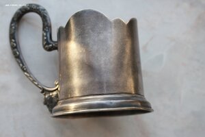 подстаканник, проба 875 с рабочим