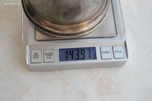 подстаканник, проба 875 с рабочим