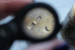 3 стопки Серебро Позолота Северная Чернь