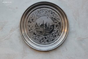 Блюдце Серебро Чернь 84 проба
