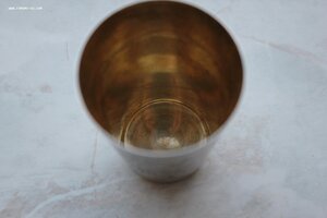 Стопка Серебро Позолота 875