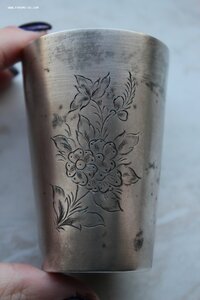 Стопка Серебро Позолота 875