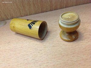 Деревянная бабайка старинная.. закручивается с надписью