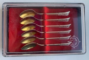 Комплект таллинских кофейных ложек 875 пробы, 6 штук.