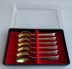 Комплект таллинских кофейных ложек 875 пробы, 6 штук.