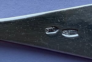 Комплект тбилисских кофейных ложек 875 пробы, 6 штук.