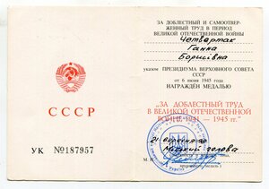 Доблестный труд 1998 г.