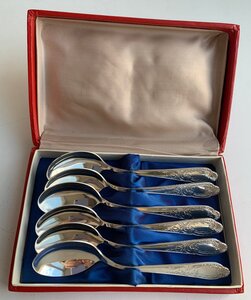 Комплект павловских чайных ложек 875 пробы, 6 штук.