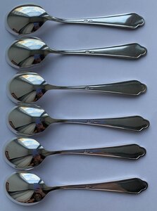 Комплект павловских чайных ложек 875 пробы, 6 штук.