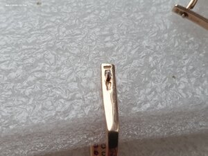 Серьги с Рубинами. ЗОЛОТО 585 проба. Вес 4,44 грамм