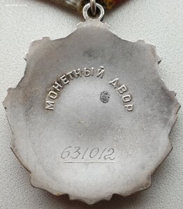 Трудовая Слава 3ст. № 631.012 с орденской книжкой