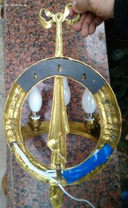 настенный светильник , бронза 19 в.