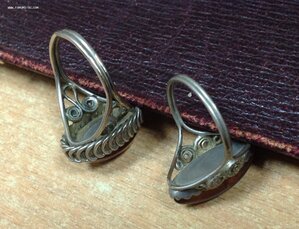 2 перстня с Янтарём СССР бижутерия