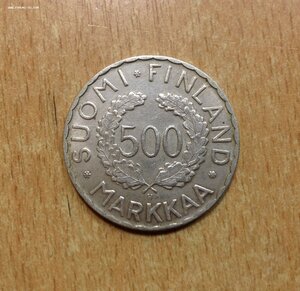 500 финских марок Серебро Олимпиада 1952