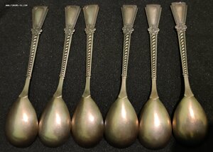 Ложки чайн нечастый комплект до 57 г. Эмали в родной коробке