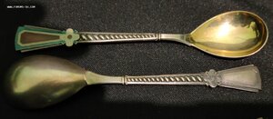 Ложки чайн нечастый комплект до 57 г. Эмали в родной коробке