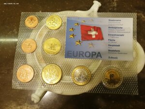 Набор евро в блистера Швеция