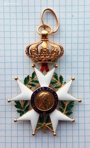 Орден Почётного легиона, Франция, 19 век, эмаль, золото.