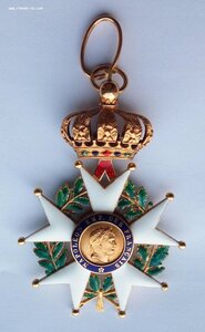 Орден Почётного легиона, Франция, 19 век, эмаль, золото.