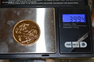 5 фунтов 2000 г. Золото. Великобритания.