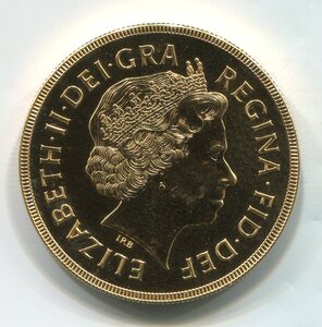 5 фунтов 2000 г. Золото. Великобритания.