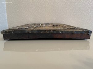 Явление Богородицы Сергею Радонежскому, Серебро 84, Эмаль