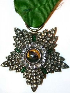 Персия. Знак Ордена Льва и Солнца IV степени.