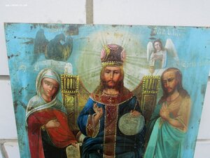 Икона Иисуса Христа «Царь Славы» 19 век отличный размер