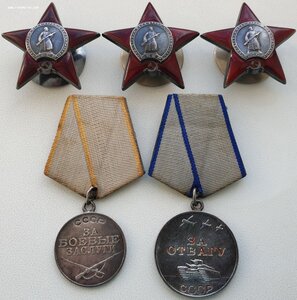 Солдатская СУПЕРГРУППА: Три КЗ (все боевые), Отвага и ЗаБЗ