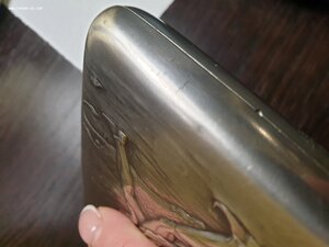 Портсигар "Витязь в Тигровой Шкуре" СЕРЕБРО 875 проба