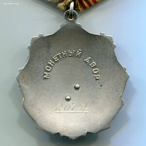 Трудовая Слава 3ст. № 20*** (клёпанная)