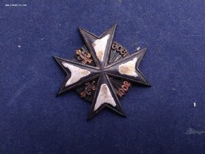 Знак пажеского корпуса, для воспитанников, серебро, золото.