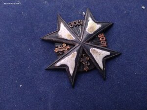 Знак пажеского корпуса, для воспитанников, серебро, золото.