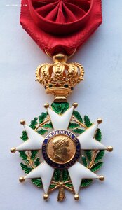 Орден Почетного Легиона Франция,19 век, золото 750 пр.шейный