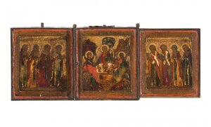 Складень "Троица", 23х9см.