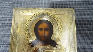Икона Господь Вседержитель, оклад серебро 84 пр.