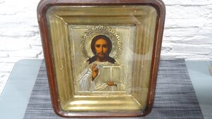 Икона Господь Вседержитель, оклад серебро 84 пр.