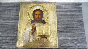 Икона Господь Вседержитель, оклад серебро 84 пр.