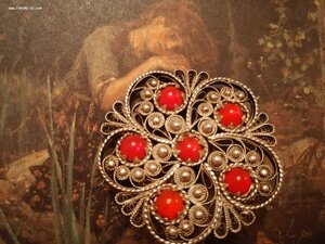 Украшение, скань, камни