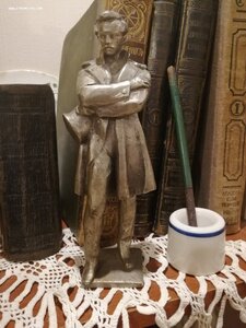 Статуэтка Лермонтов, силумин СССР