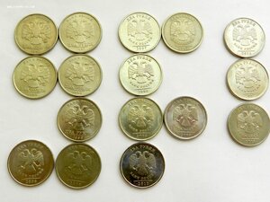 2 рубля погодовка 1997 - 2013 (16 монет)