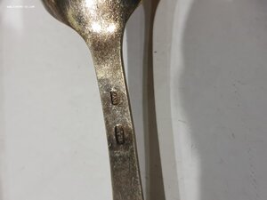 Комплект из 6 чайных ложек.СЕРЕБРО 875 проба. 134 грамма