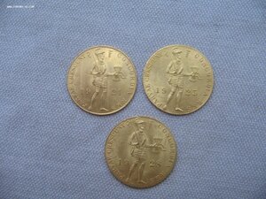 Дукаты Голландия. Золото.1921, 1925, 1928гг.