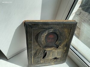 Икона Вседержитель. оклад серебро 84 пр
