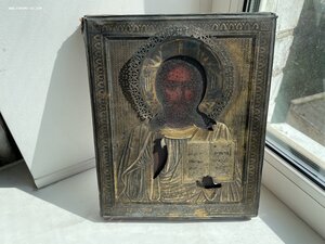 Икона Вседержитель. оклад серебро 84 пр