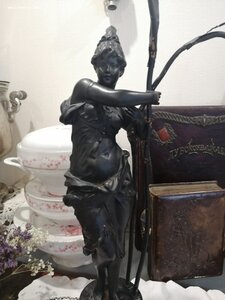 СТАРИННЫЙ РЕДКИЙ СВЕТИЛЬНИК " ДИАНА " ЧУГУН. КУСА СССР. 20-е