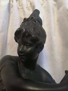 СТАРИННЫЙ РЕДКИЙ СВЕТИЛЬНИК " ДИАНА " ЧУГУН. КУСА СССР. 20-е