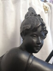 СТАРИННЫЙ РЕДКИЙ СВЕТИЛЬНИК " ДИАНА " ЧУГУН. КУСА СССР. 20-е