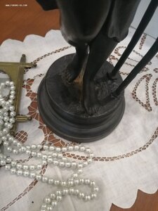 СТАРИННЫЙ РЕДКИЙ СВЕТИЛЬНИК " ДИАНА " ЧУГУН. КУСА СССР. 20-е