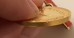 Большая золотая медаль чемпиона СССР по хоккею 1957
